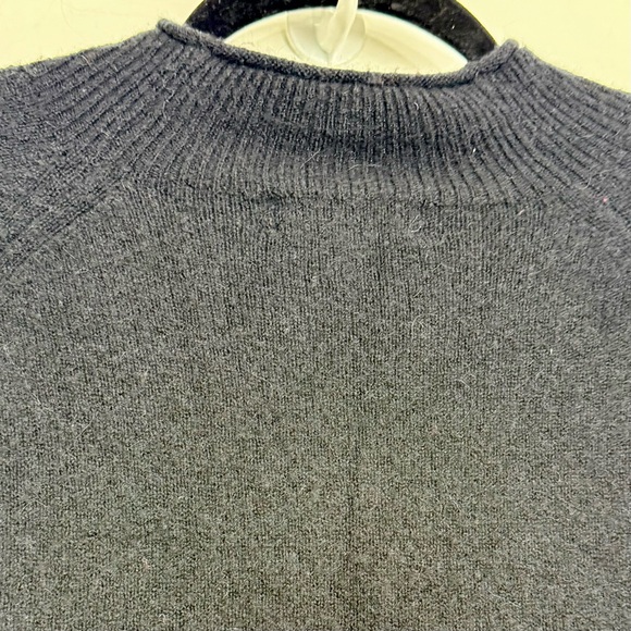J. Crew Re-Imagined Rollneck Supersoft Merino Wool Alpaca Black Pullover Sweater - Picture 10 of 13